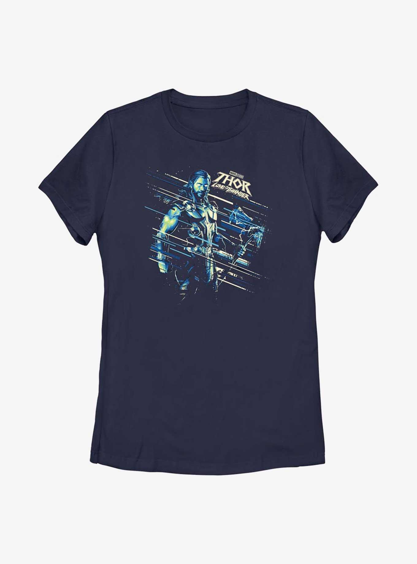 Marvel Thor: Love And Thunder Hero Shot Womens T-Shirt, NAVY, hi-res