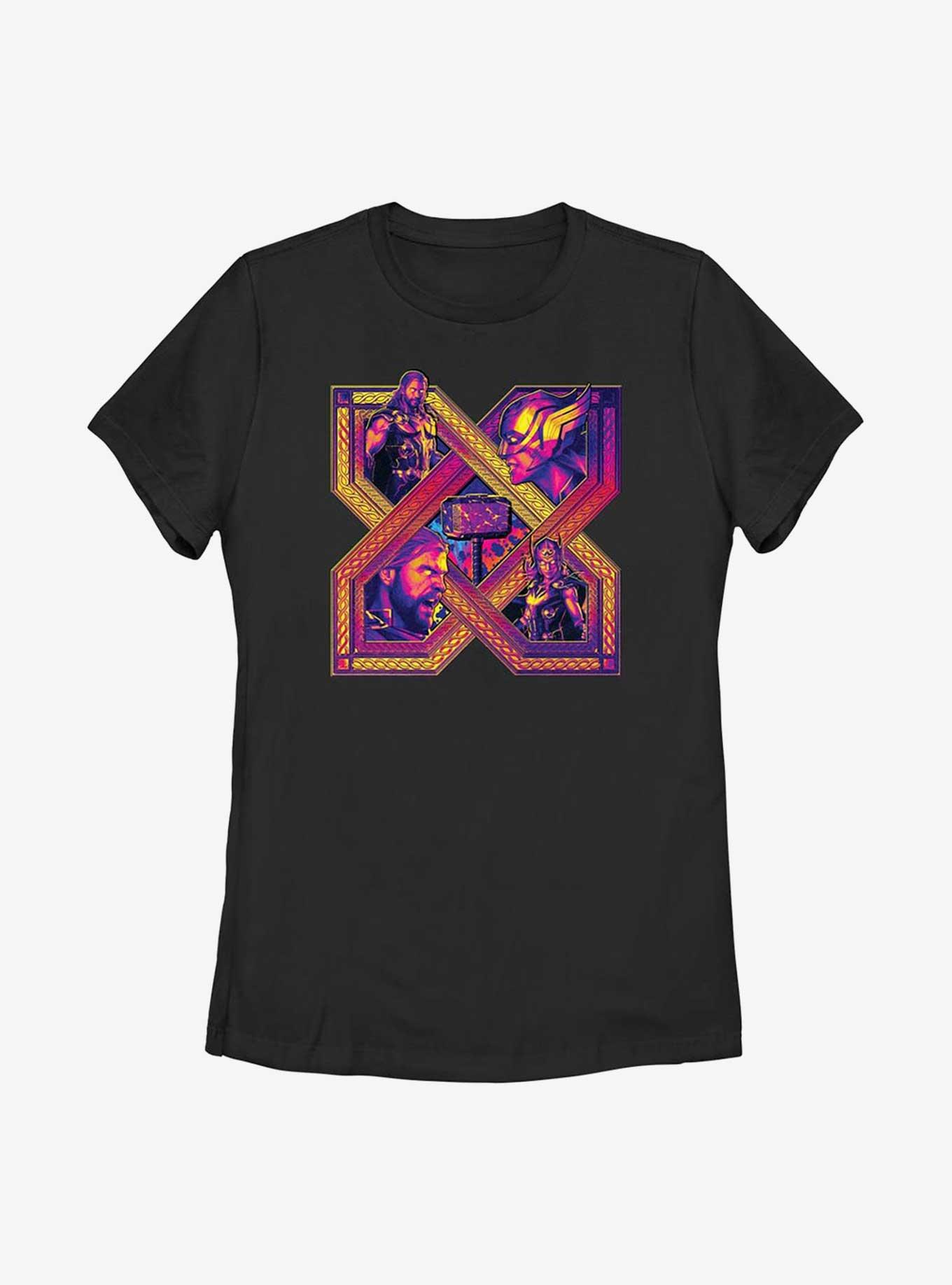 Marvel Thor: Love And Thunder X Lockup Womens T-Shirt, , hi-res