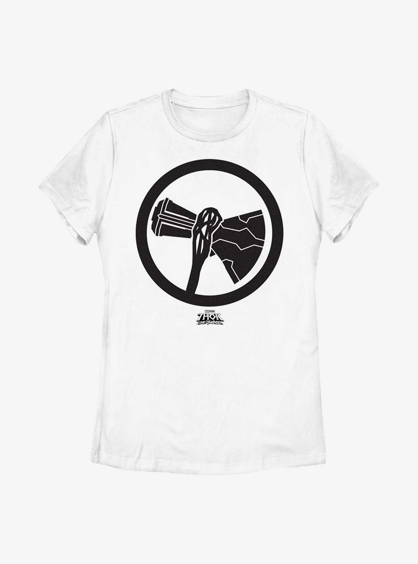 Marvel Thor: Love And Thunder Stormbreaker Black Womens T-Shirt, WHITE, hi-res