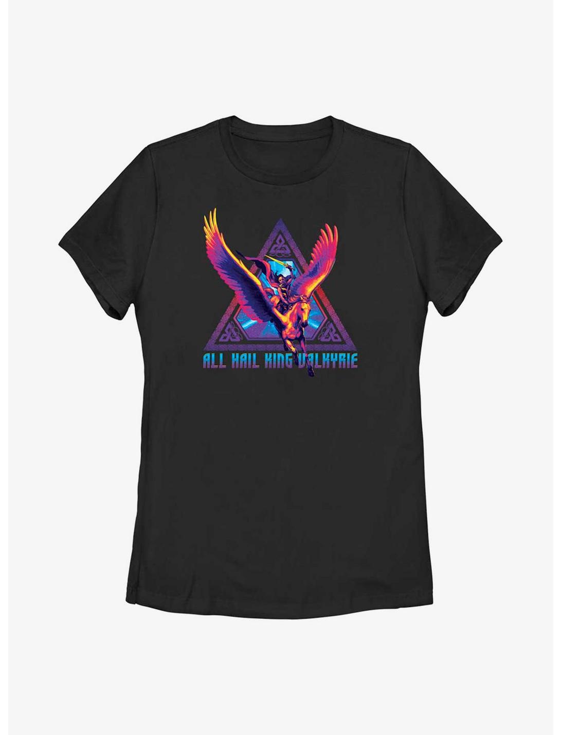 Marvel Thor: Love And Thunder Valkyrie Triangle Badge Womens T-Shirt, BLACK, hi-res