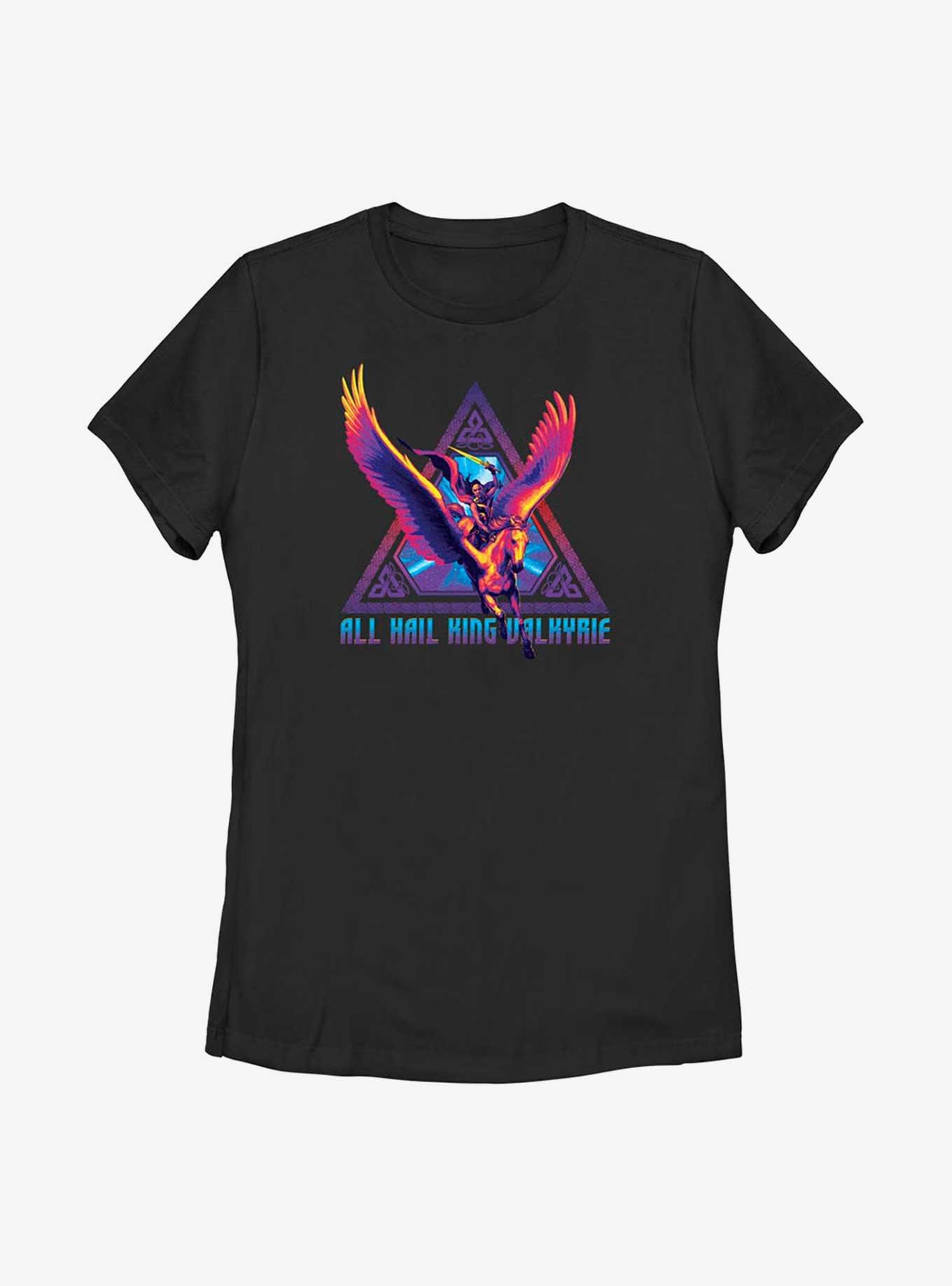 Marvel Thor: Love And Thunder Valkyrie Triangle Badge Womens T-Shirt, BLACK, hi-res