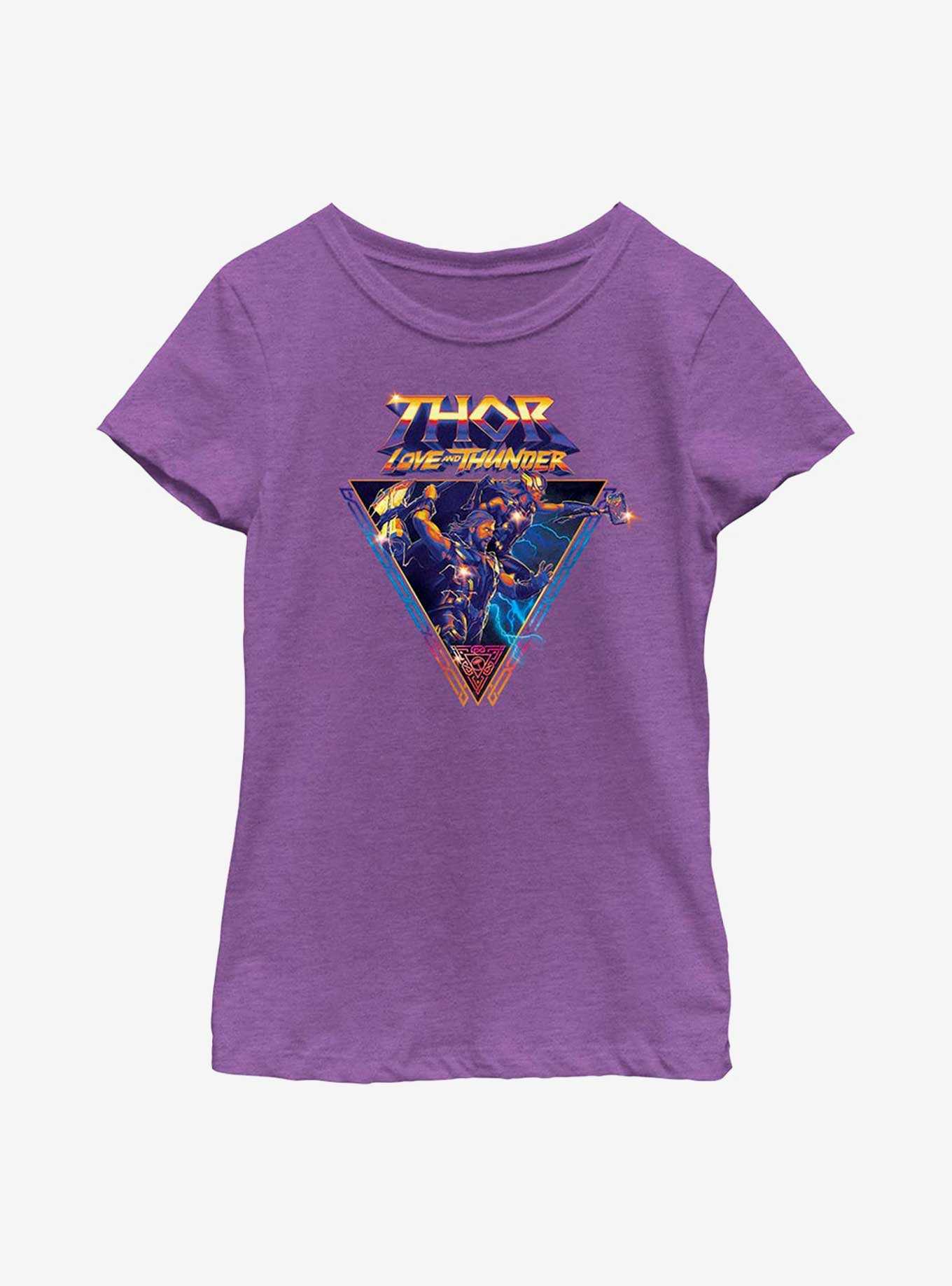 Marvel Thor: Love And Thunder Badge Youth Girls T-Shirt, , hi-res