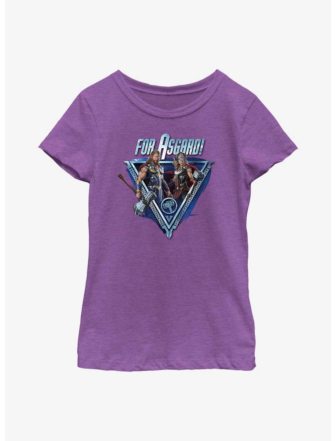Marvel Thor: Love And Thunder For Asgard Youth Girls T-Shirt, PURPLE BERRY, hi-res