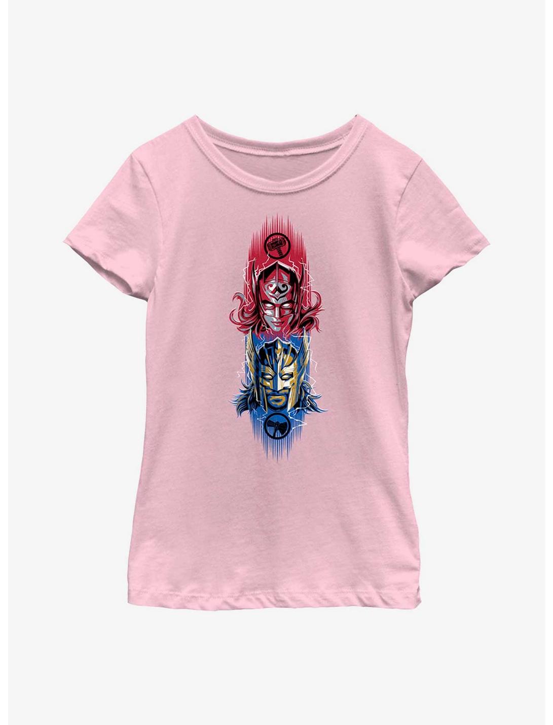 Marvel Thor: Love And Thunder Mighty Duo Youth Girls T-Shirt, PINK, hi-res