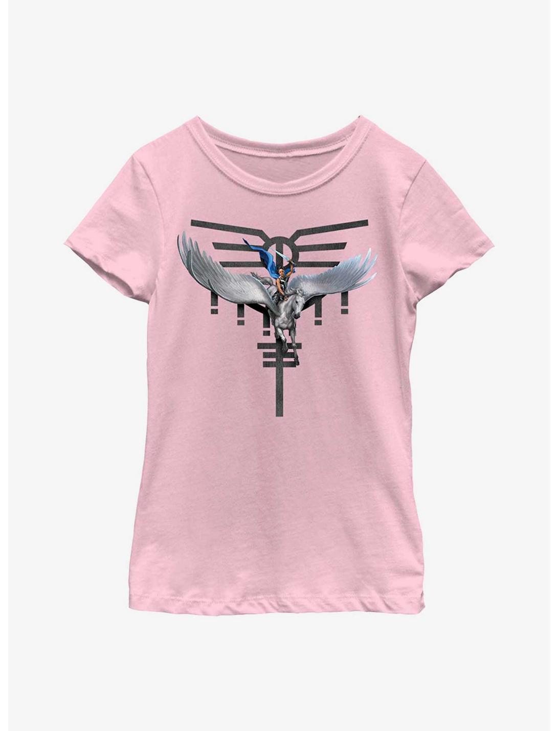 Marvel Thor: Love And Thunder Valkyrie Pegasus Youth Girls T-Shirt, PINK, hi-res