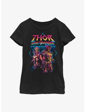 Marvel Thor: Love And Thunder Grunge Thunder Youth Girls T-Shirt, , hi-res