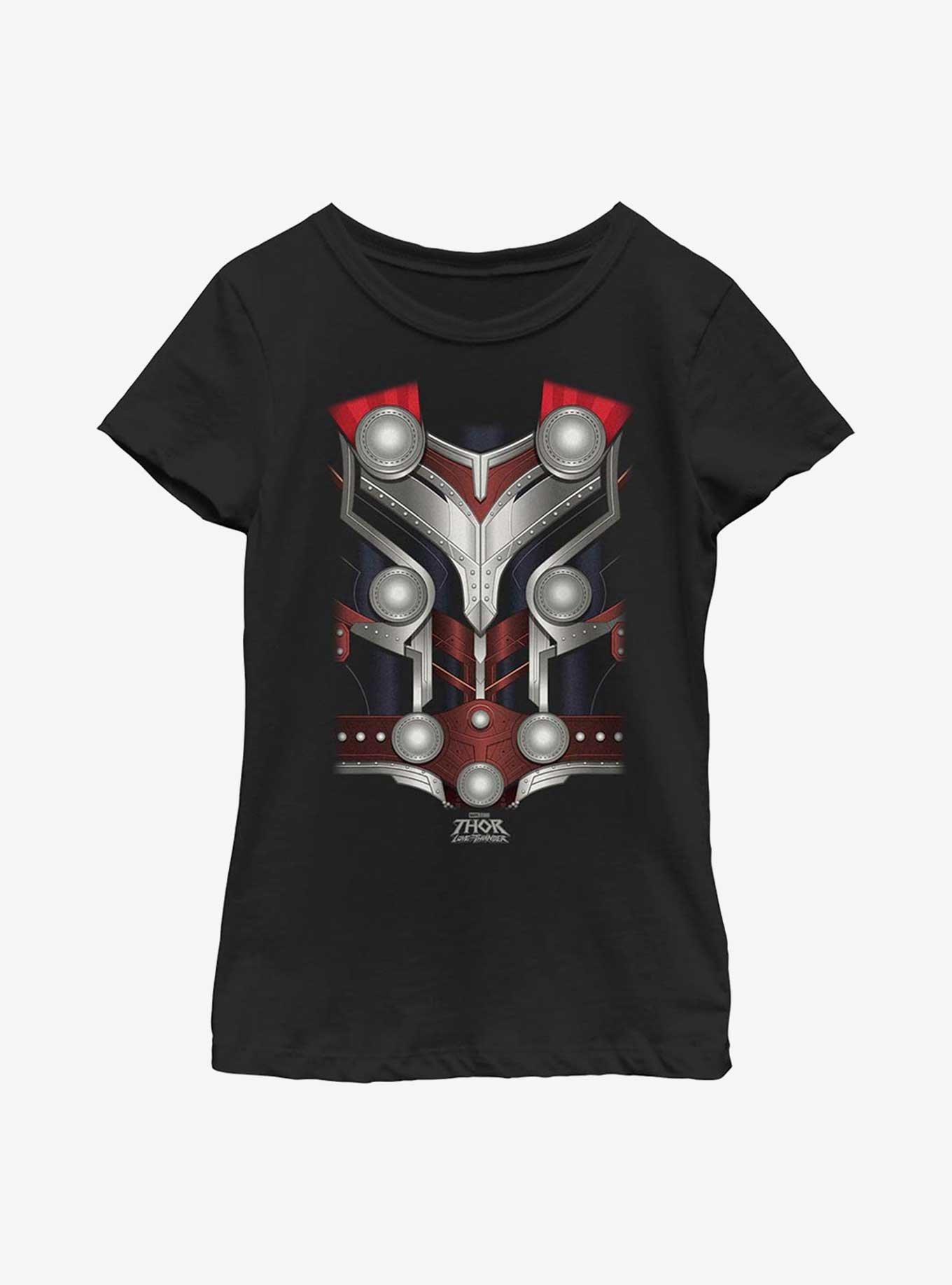 Marvel Thor: Love And Thunder Mighty Thor Costume Youth Girls T-Shirt, , hi-res