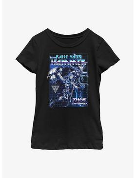 Marvel Thor: Love And Thunder Raise Your Hammer Youth Girls T-Shirt, , hi-res