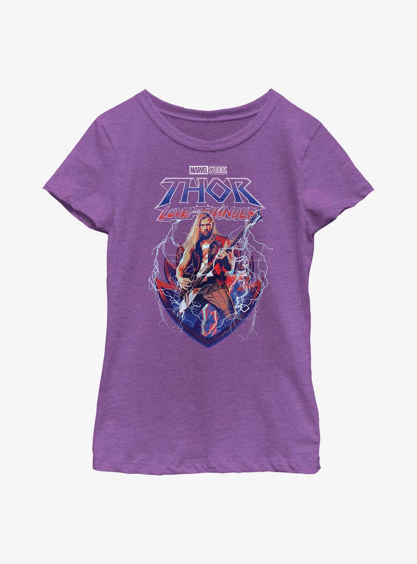 Marvel Thor: Love And Thunder Rock On Youth Girls T-Shirt, PURPLE BERRY, hi-res