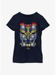 Marvel Thor: Love And Thunder Costume Youth Girls T-Shirt, NAVY, hi-res