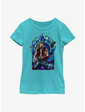 Marvel Thor: Love And Thunder Stained Glass Youth Girls T-Shirt, , hi-res