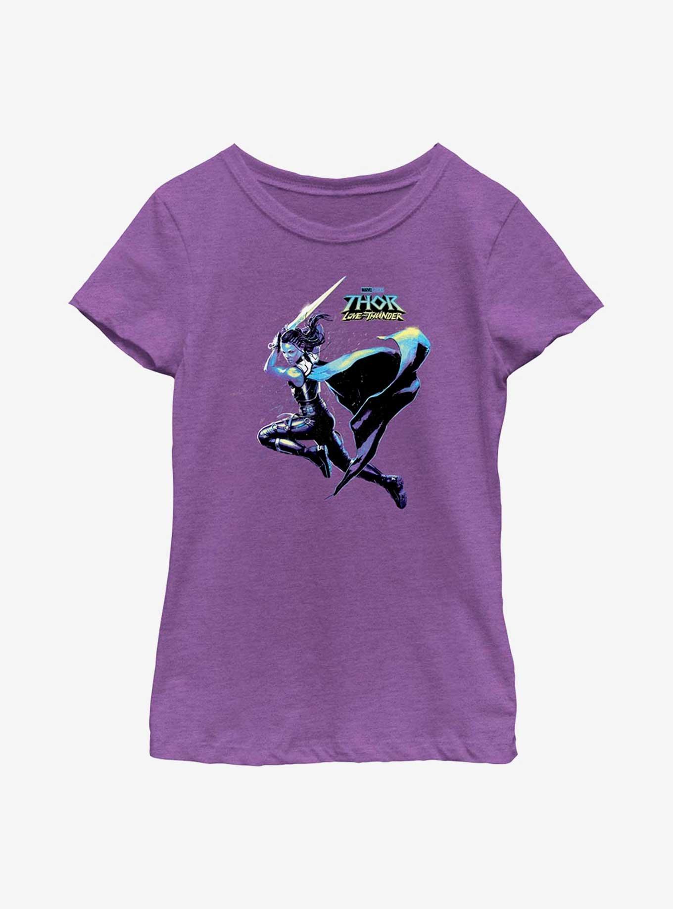 Marvel Thor: Love And Thunder Valkyrie Hero Shot Youth Girls T-Shirt, , hi-res