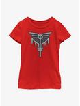 Marvel Thor: Love And Thunder Valkyrie Symbol Youth Girls T-Shirt, RED, hi-res