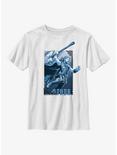 Marvel Thor: Love And Thunder Axe Leap Hero Youth T-Shirt, WHITE, hi-res