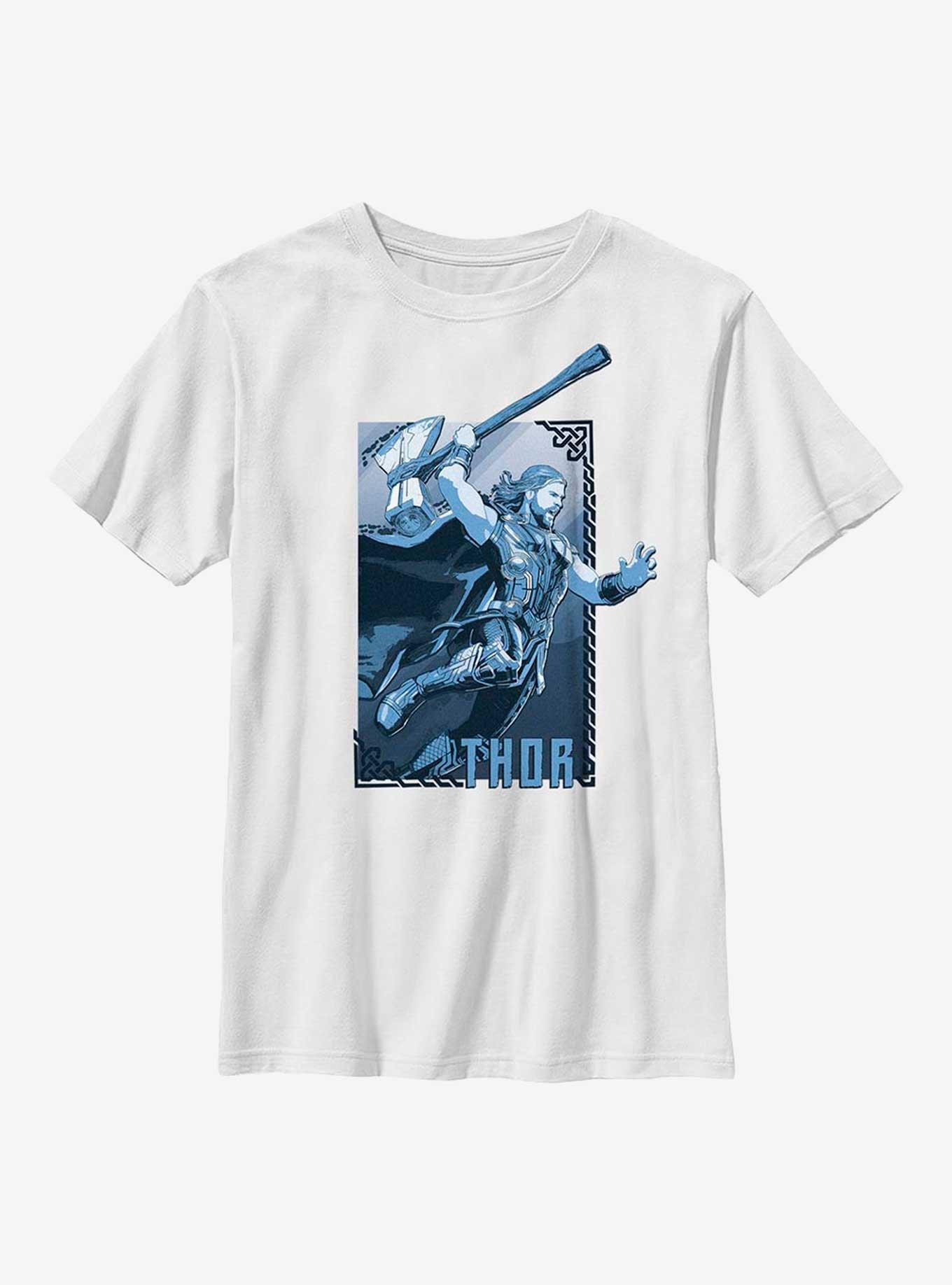 Marvel Thor: Love And Thunder Axe Leap Hero Youth T-Shirt, , hi-res