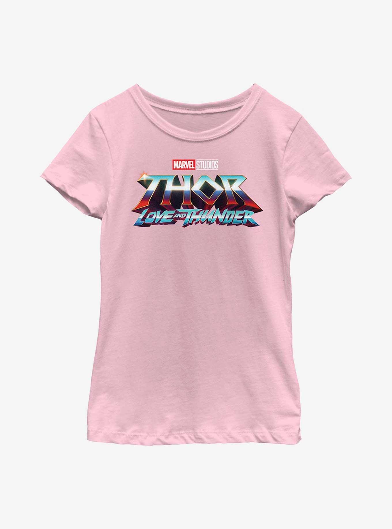 Marvel Thor: Love And Thunder Logo Youth Girls T-Shirt, , hi-res