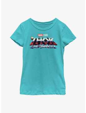 Marvel Thor: Love And Thunder Logo Youth Girls T-Shirt, , hi-res
