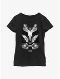 Marvel Thor: Love And Thunder Valkyrie Costume Youth Girls T-Shirt, BLACK, hi-res