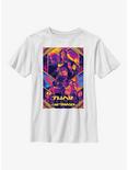 Marvel Thor: Love And Thunder Neon Poster Youth T-Shirt, WHITE, hi-res
