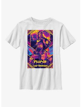 Marvel Thor: Love And Thunder Neon Poster Youth T-Shirt, , hi-res