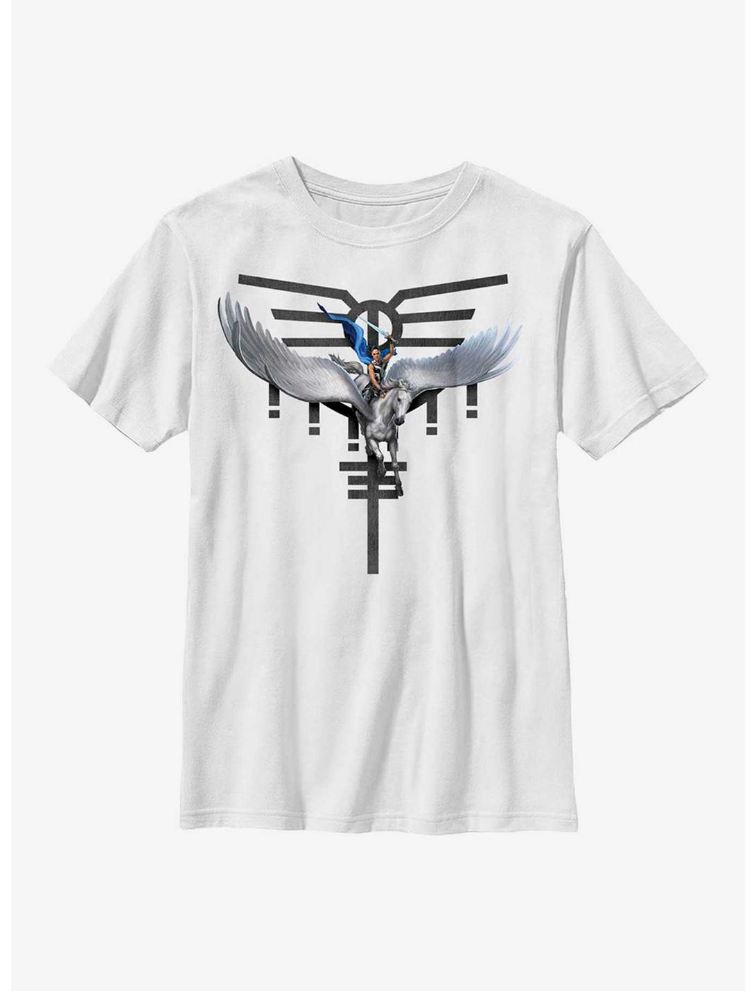 Marvel Thor: Love And Thunder Valkyrie Pegasus Youth T-Shirt, WHITE, hi-res