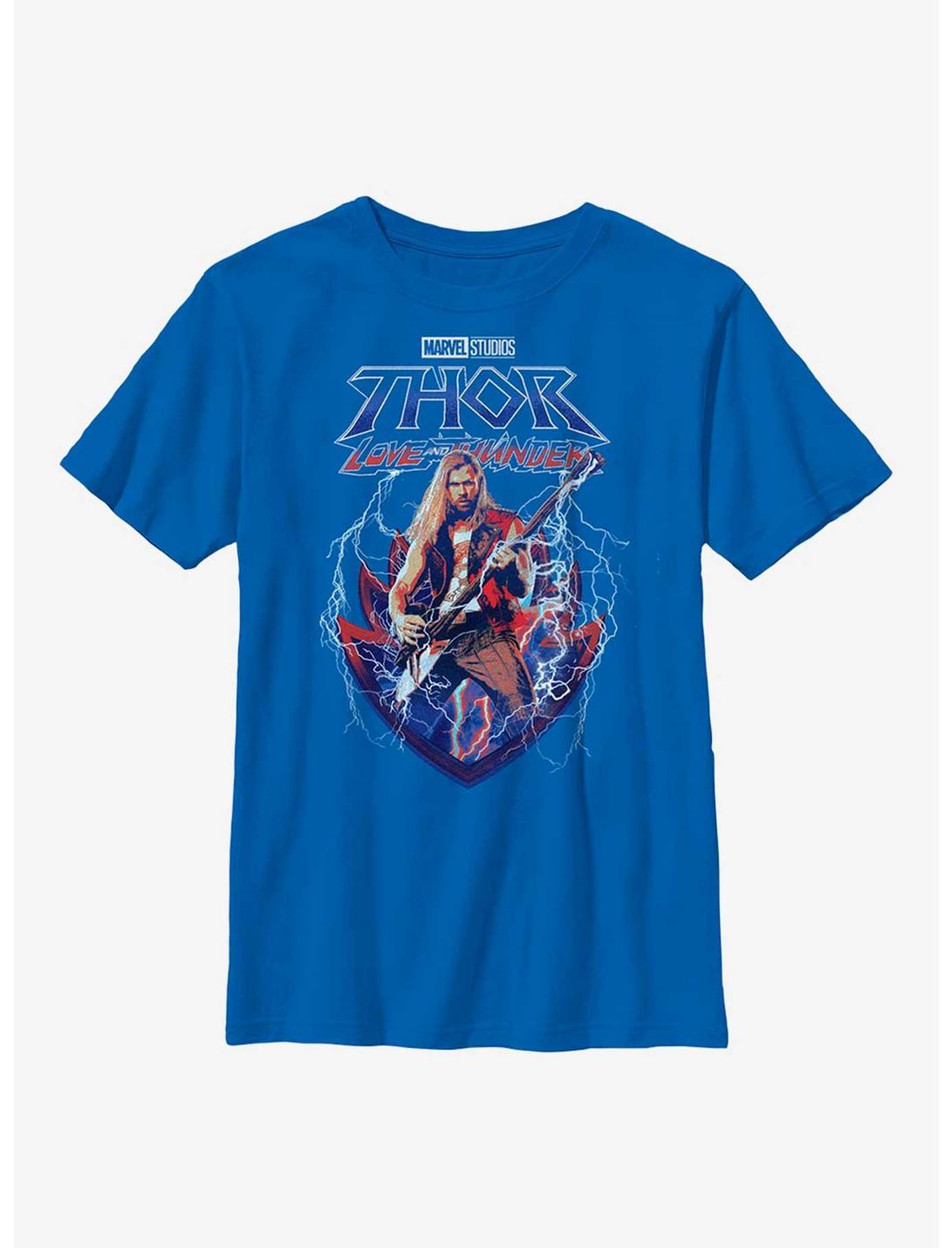 Marvel Thor: Love And Thunder Rock On Youth T-Shirt, ROYAL, hi-res