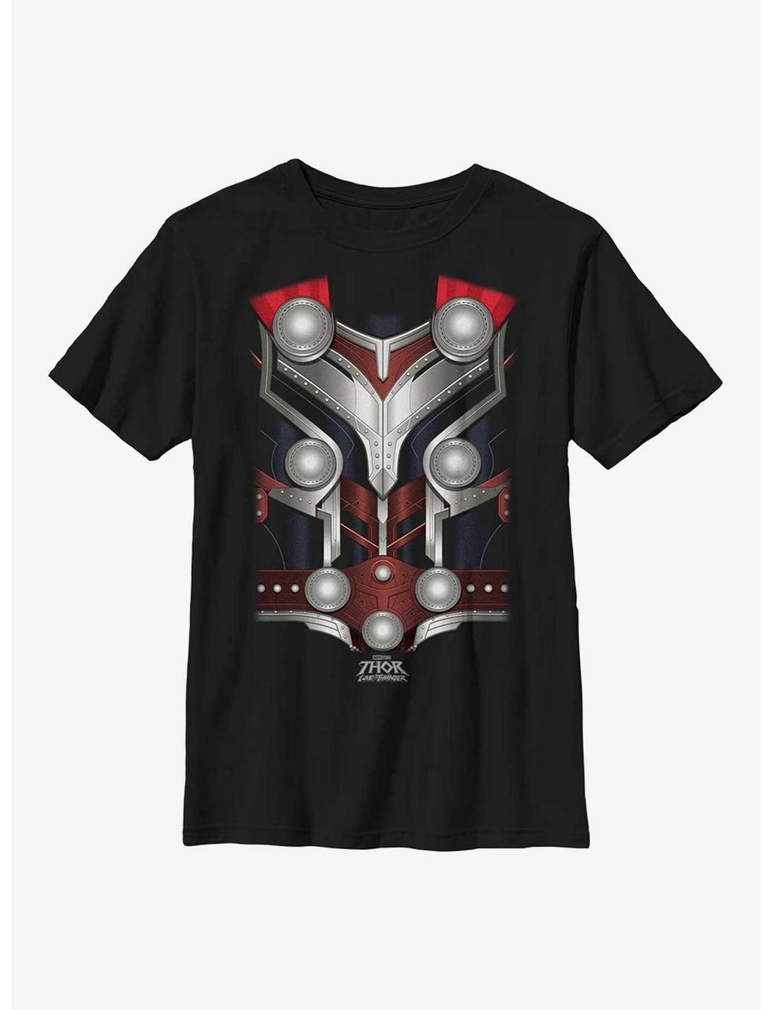 Marvel Thor: Love And Thunder Mighty Thor Costume Youth T-Shirt, BLACK, hi-res