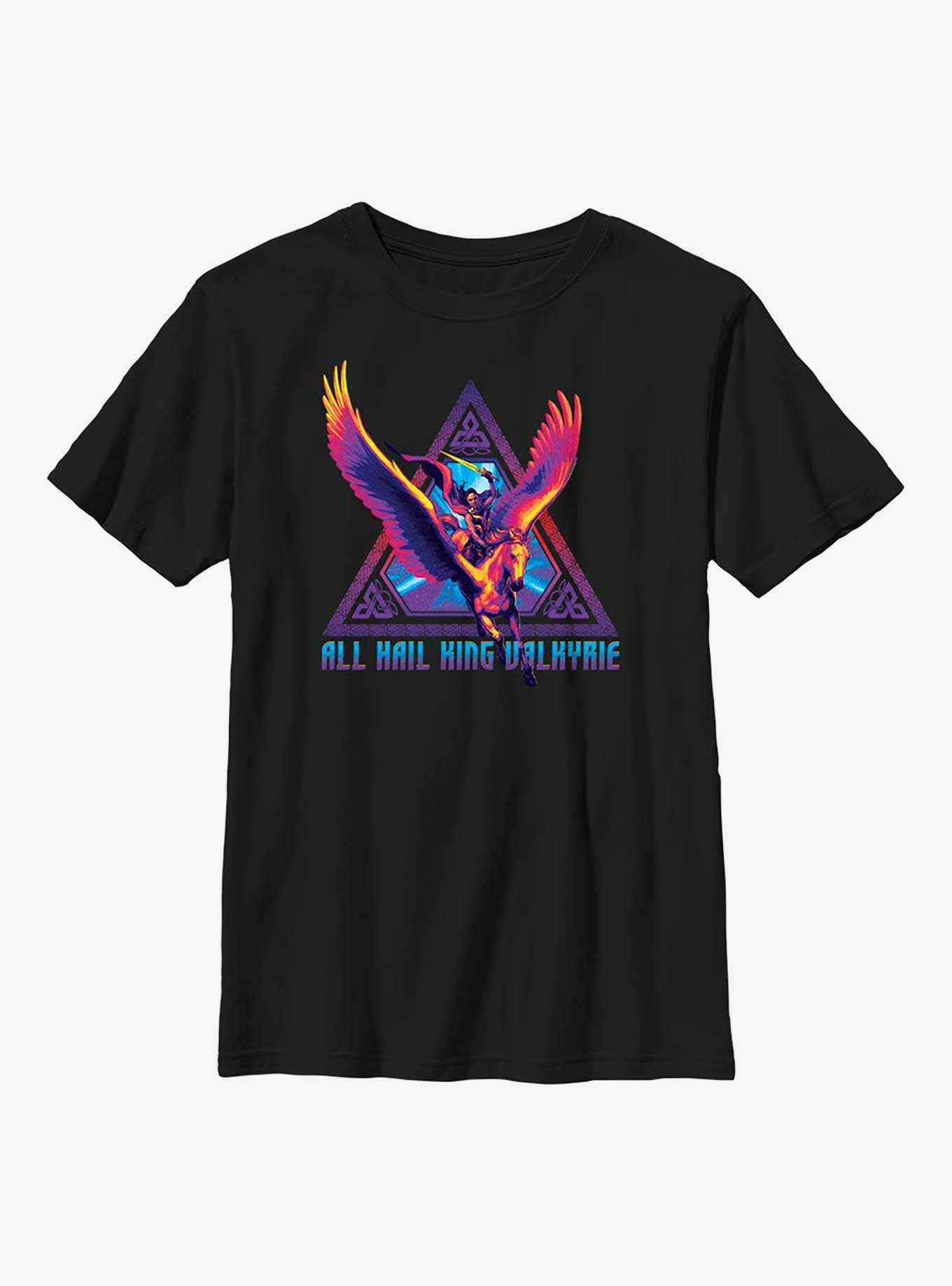 Marvel Thor: Love And Thunder Valkyrie Triangle Badge Youth T-Shirt, , hi-res