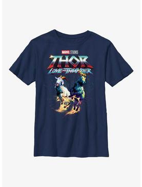 Marvel Thor: Love And Thunder Rainbow Goats Youth T-Shirt, , hi-res