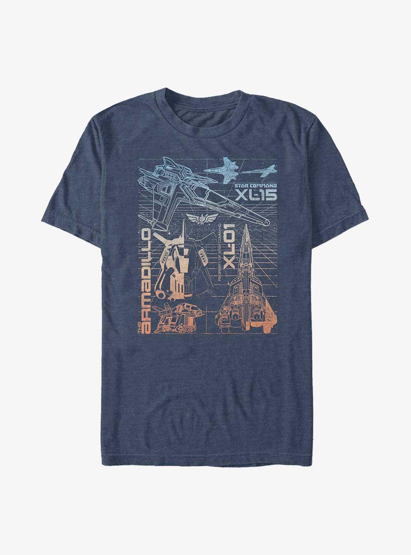 Disney Pixar Lightyear Ships T-Shirt , NAVY HTR, hi-res
