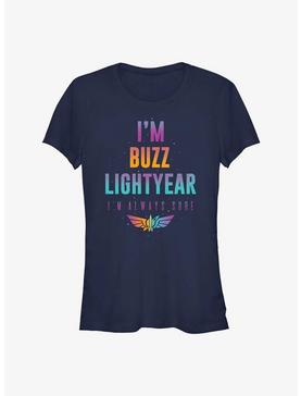 Disney Pixar Lightyear Being Buzz Girls T-Shirt, NAVY, hi-res