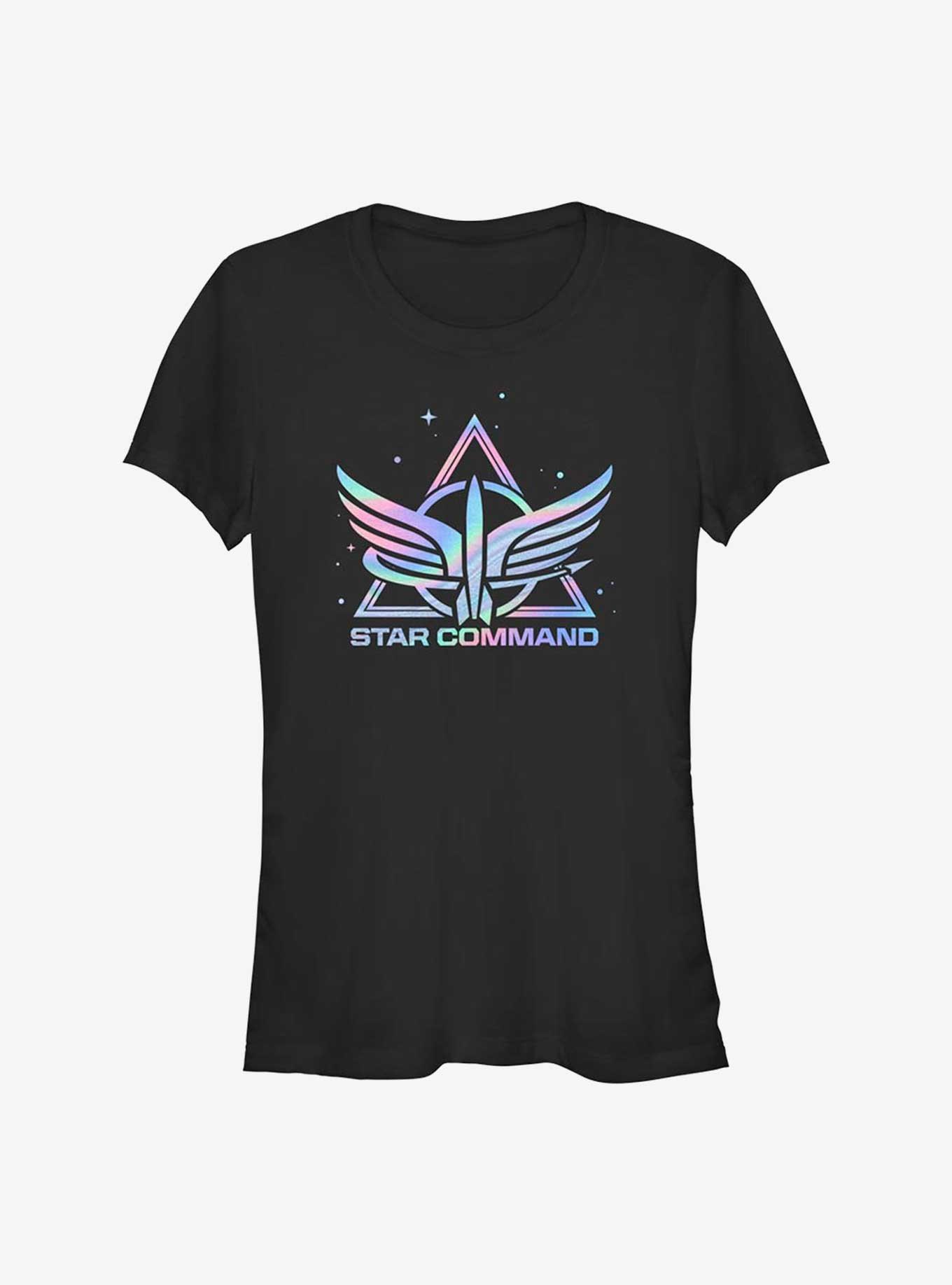 Disney Pixar Lightyear Star Command Rainbow Girls T-Shirt, BLACK, hi-res