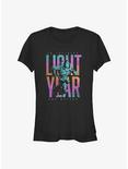 Disney Pixar Lightyear Buzz Words Girls T-Shirt, BLACK, hi-res