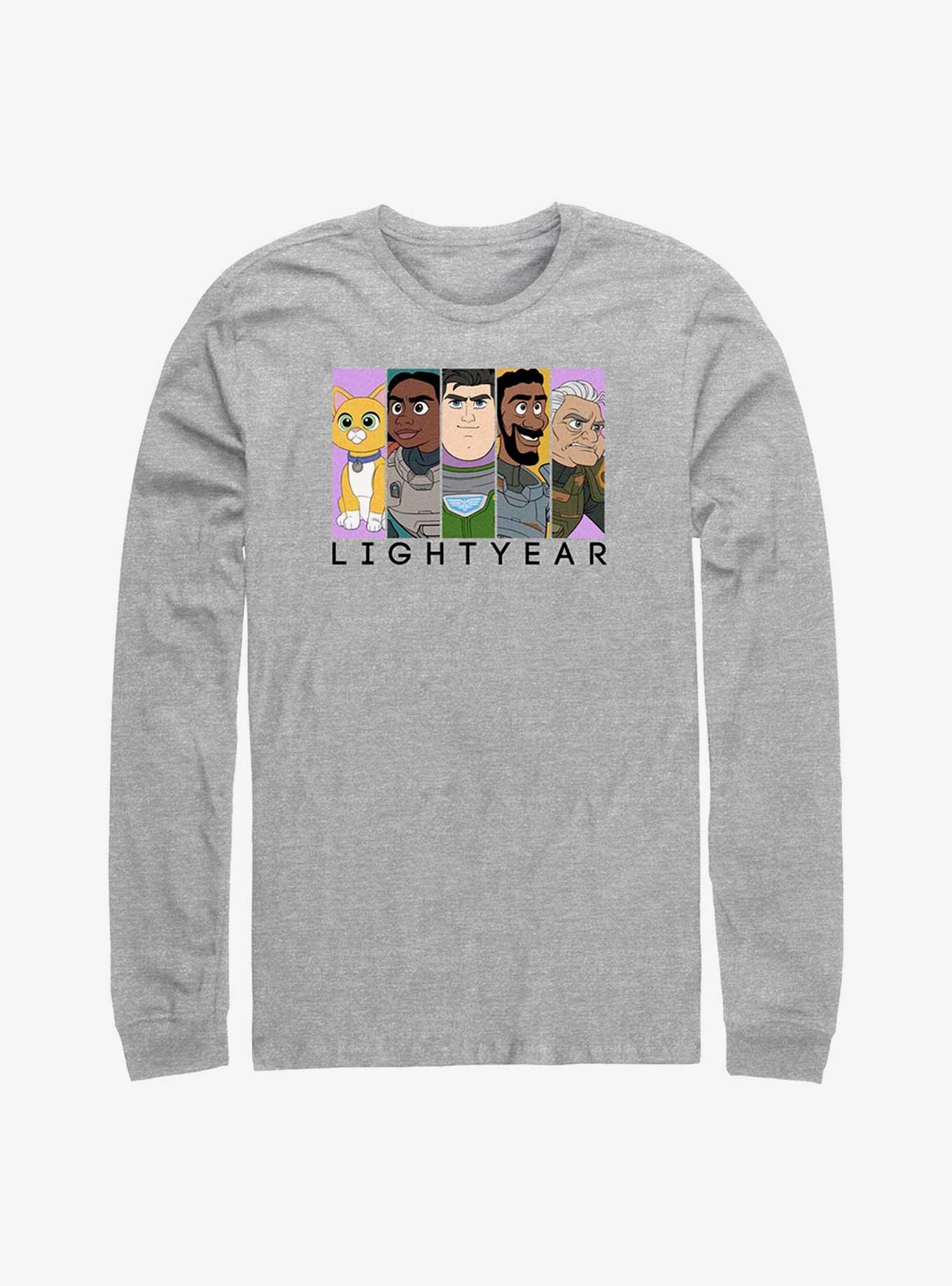 Disney Pixar Lightyear Group Panels Long-Sleeve T-Shirt, ATH HTR, hi-res