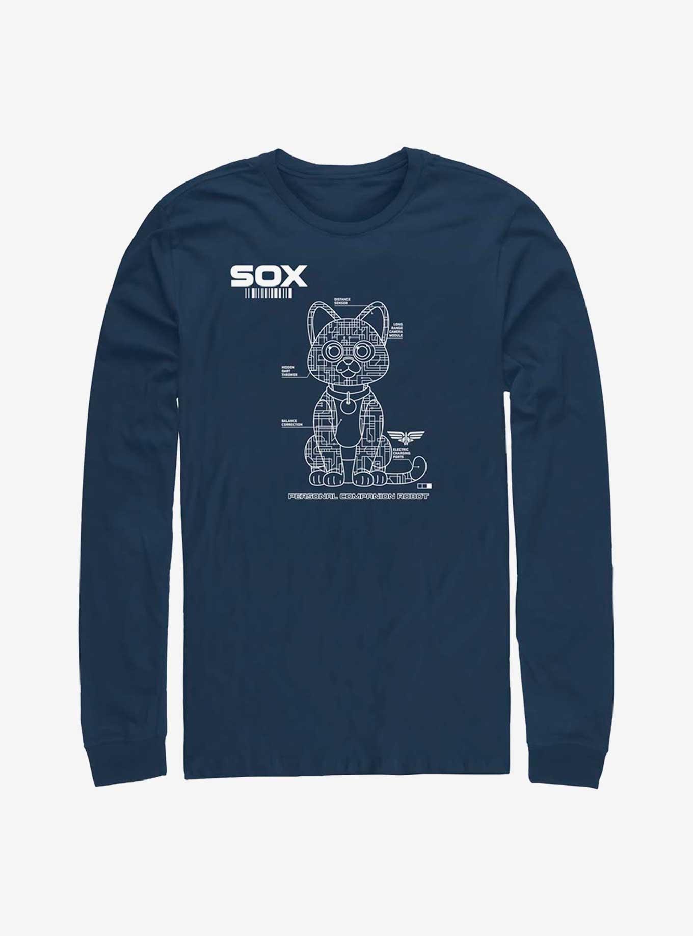 Disney Pixar Lightyear Sox Tech Long-Sleeve T-Shirt, NAVY, hi-res