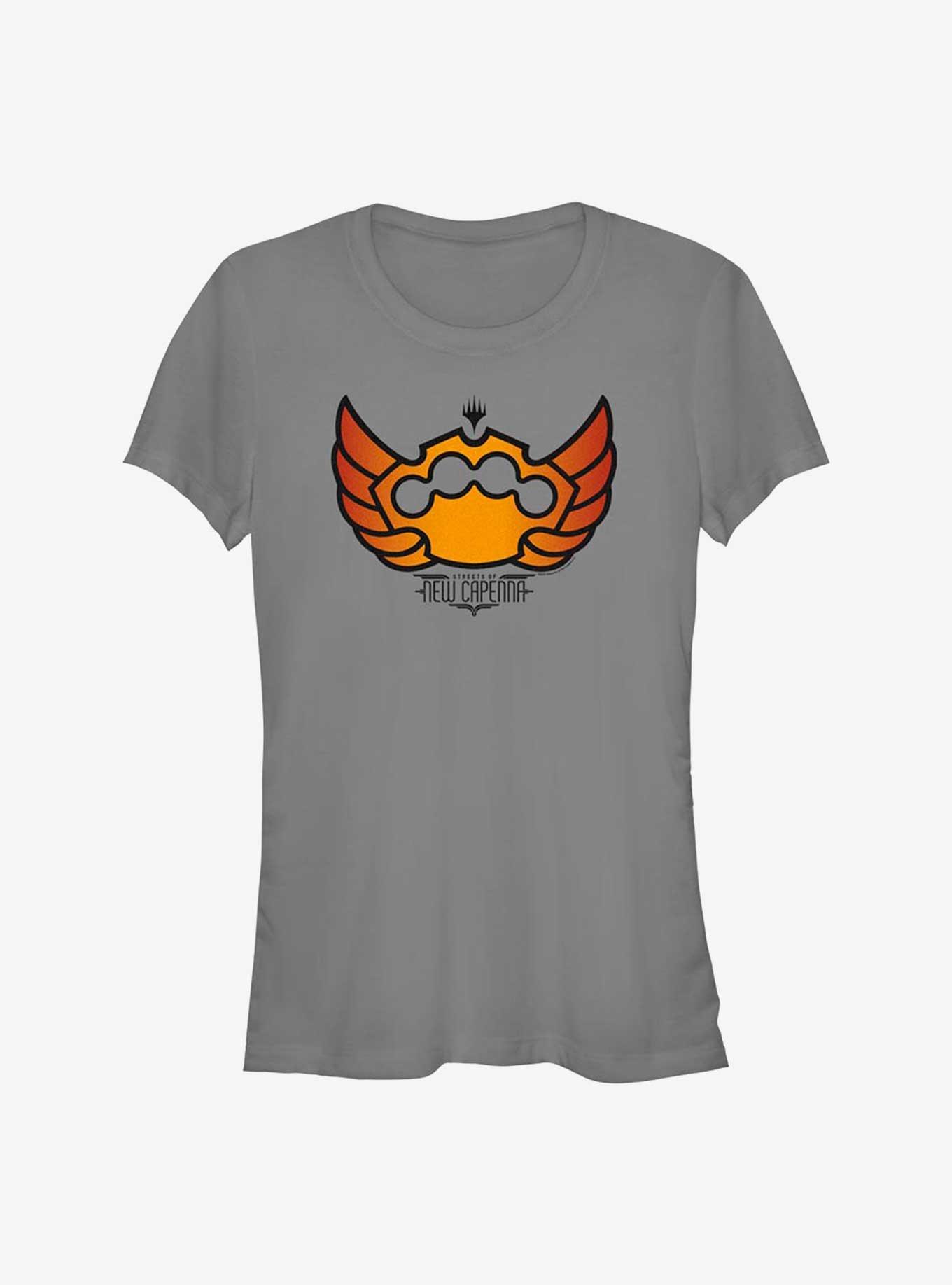 Magic The Gathering Knuckles Crest Girls T-Shirt, CHARCOAL, hi-res