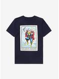 Marvel Thor Tarot Card T-Shirt - BoxLunch Exclusive , NAVY, hi-res