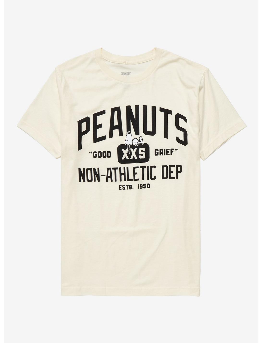 Peanuts Snoopy Non-Athletic Department T-Shirt - BoxLunch Exclusive , CREAM, hi-res