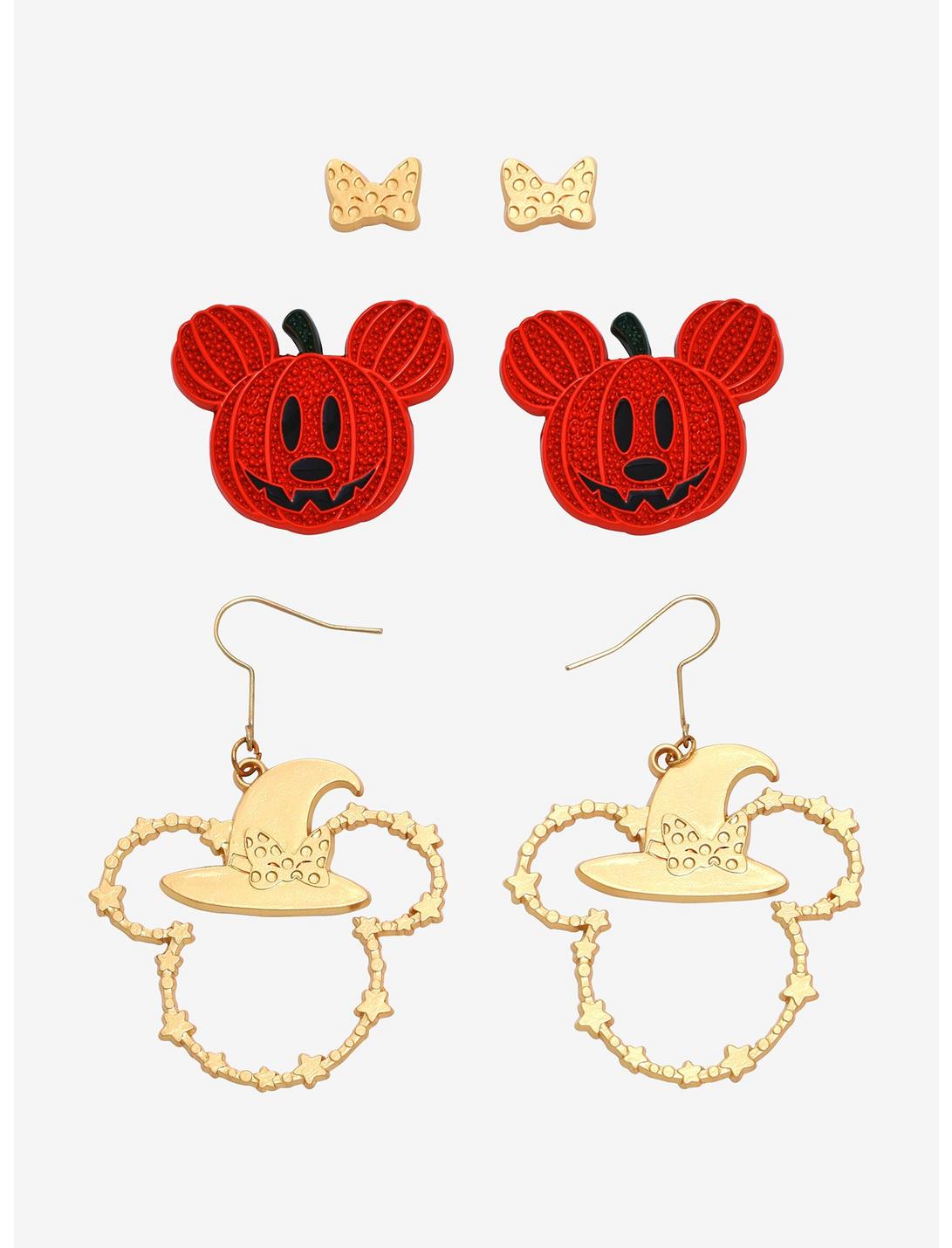Disney Mickey Mouse & Minnie Mouse Halloween Earring Set - BoxLunch Exclusive  , , hi-res