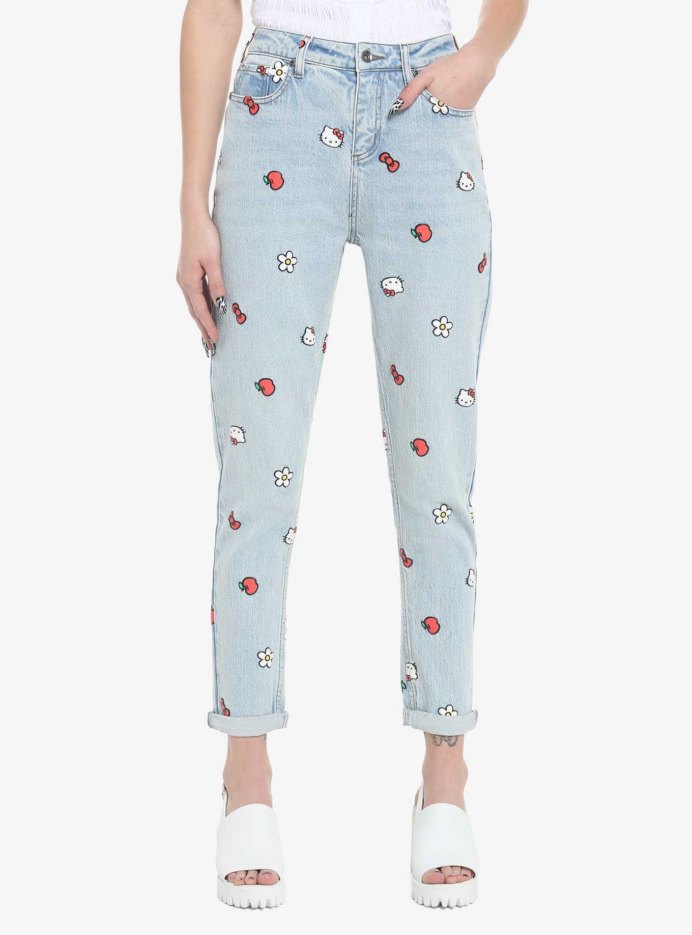 Hello Kitty Icons Mom Jeans | Hot Topic