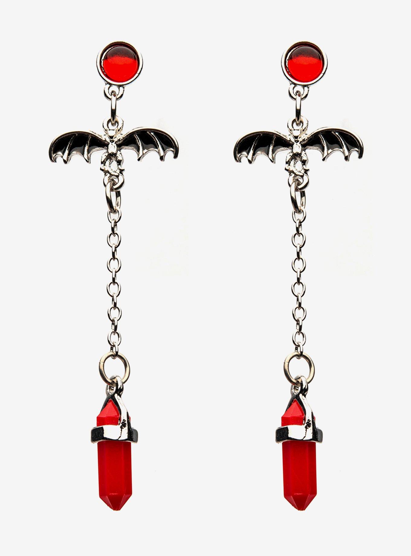 House Of The Dragon Crystal Dragon Drop Earrings, , hi-res