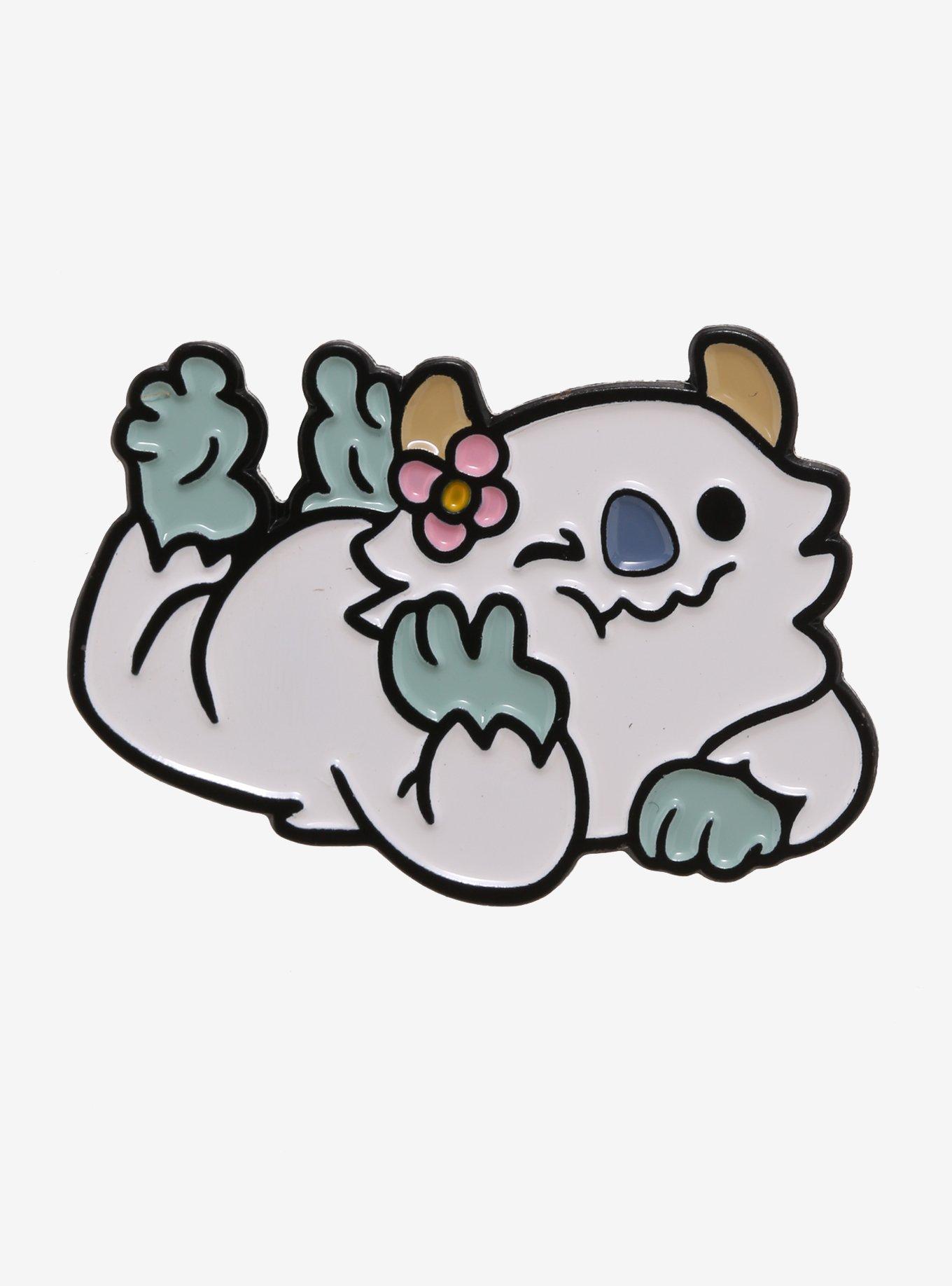 Winking Yeti Enamel Pin, , hi-res