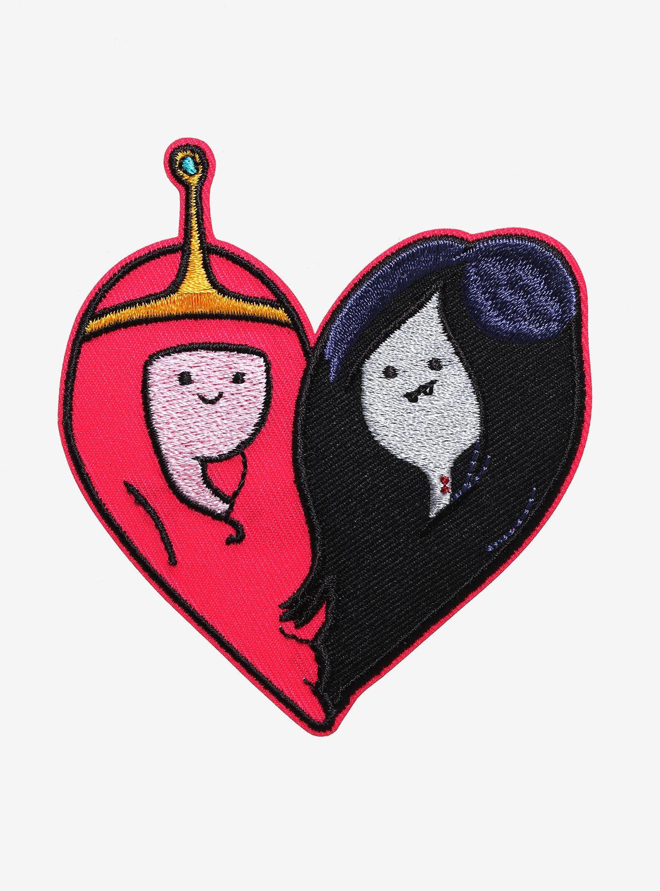 Adventure Time Princess Bubblegum & Marceline Heart Patch, , hi-res