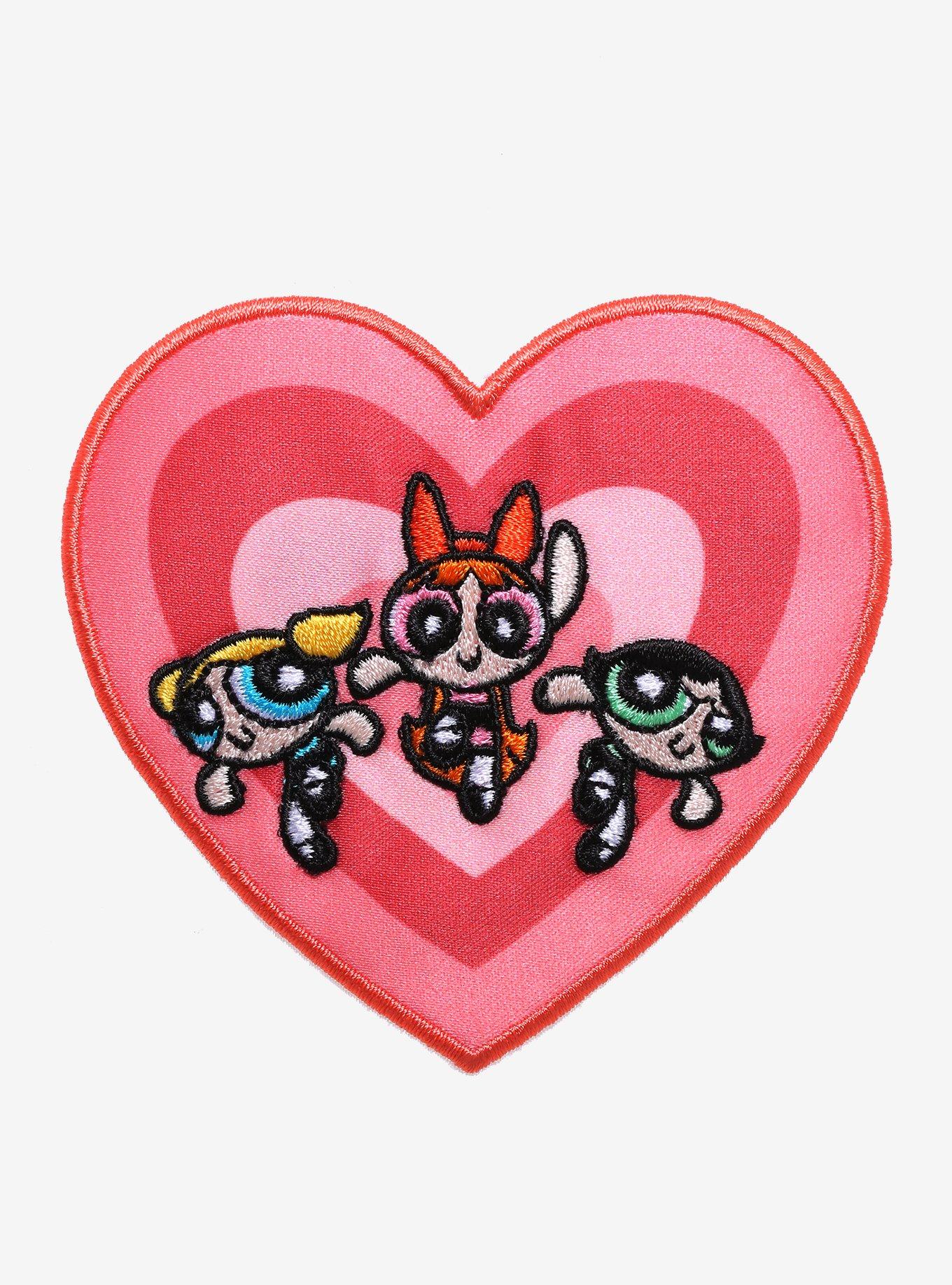 The Powerpuff Girls Trio Heart Patch, , hi-res