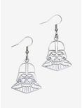 Her Universe Star Wars Darth Vader Outline Earrings, , hi-res