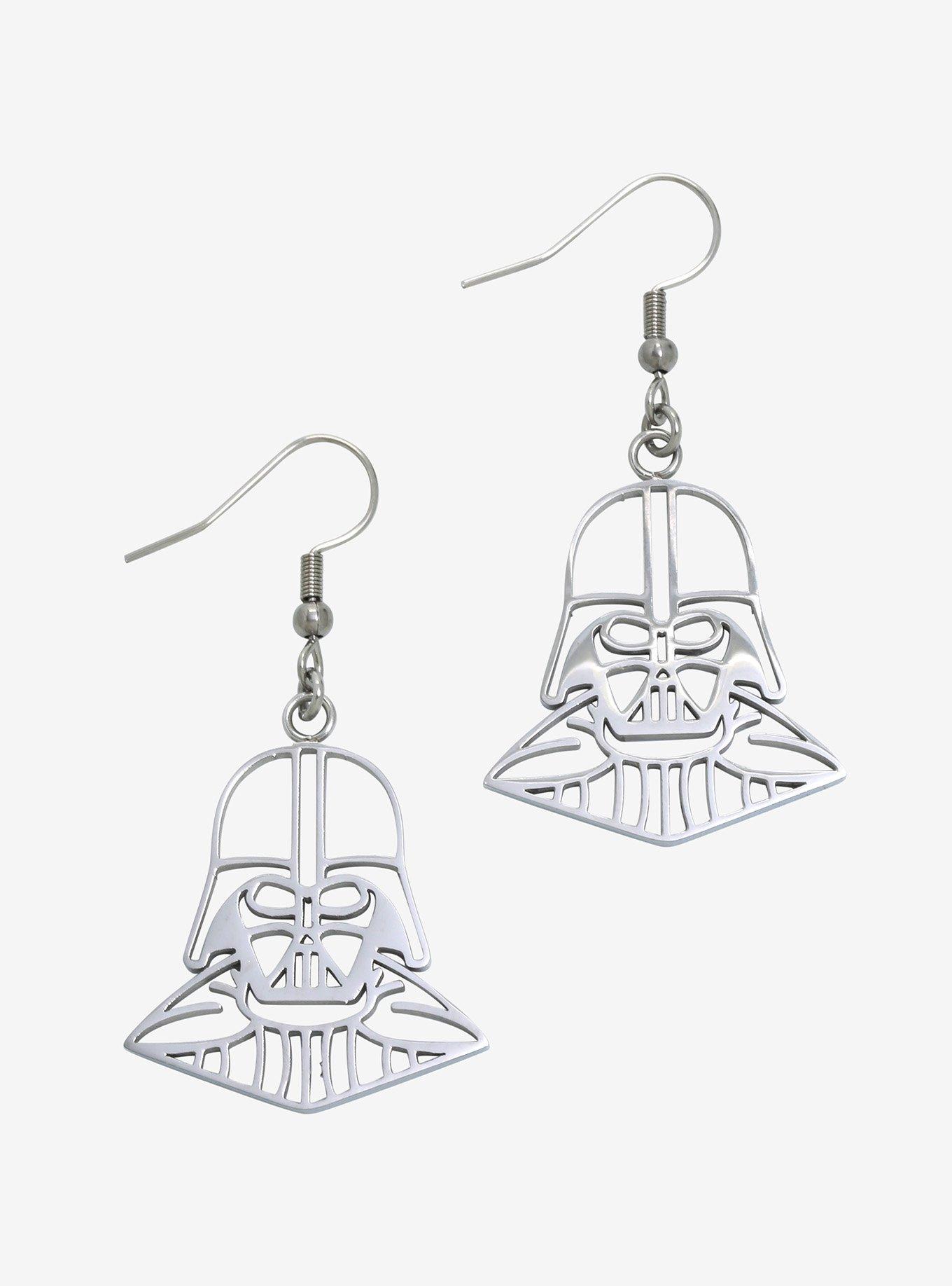 Her Universe Star Wars Darth Vader Outline Earrings, , hi-res