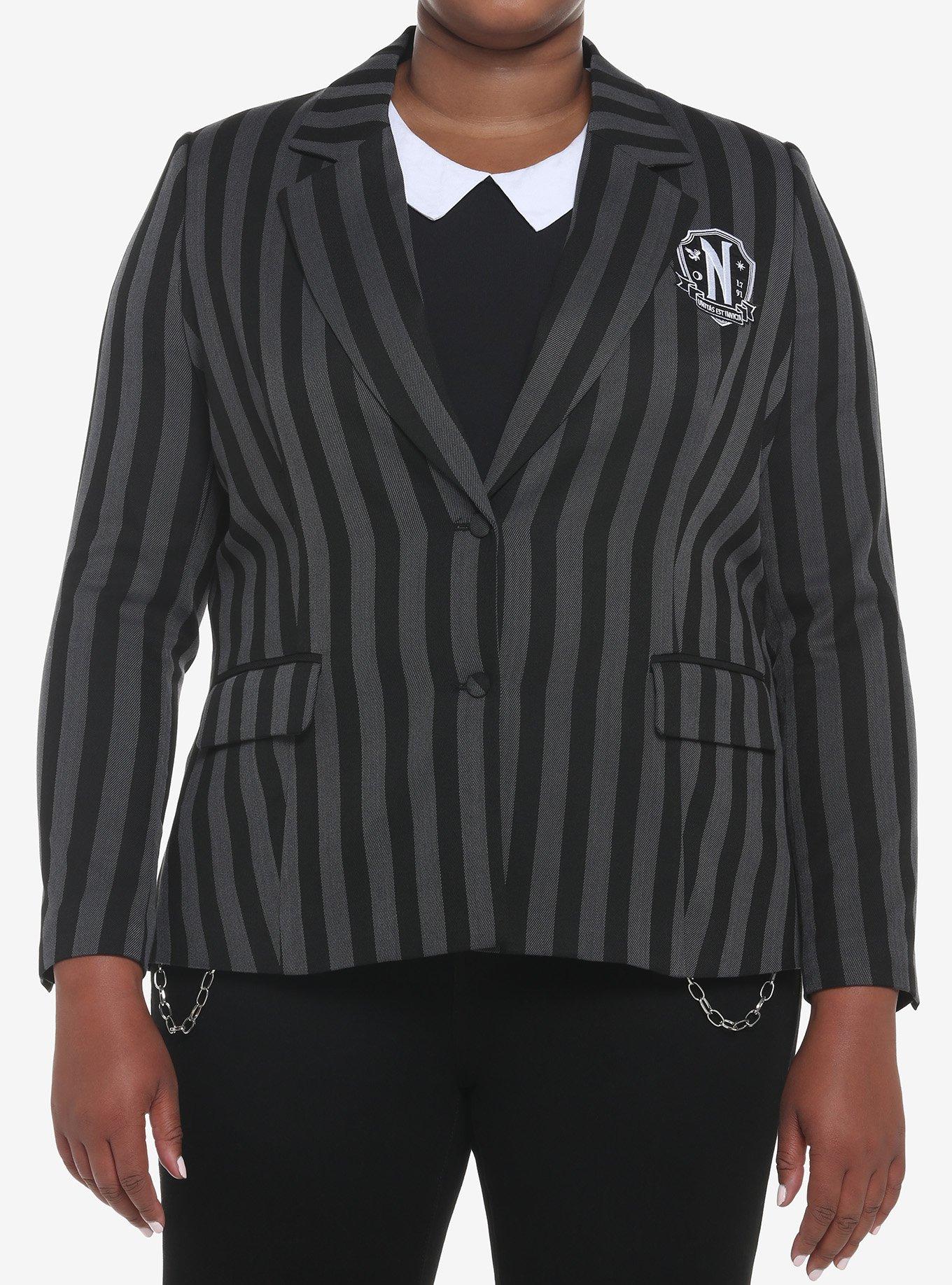 Wednesday Nevermore Blazer Plus Size, , hi-res