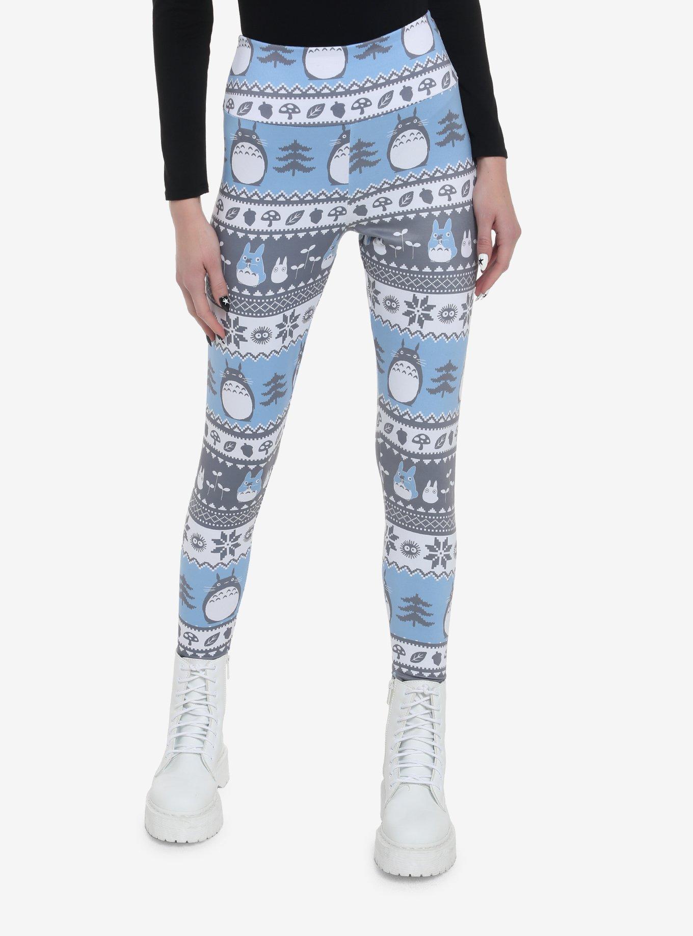 Her Universe Studio Ghibli My Neighbor Totoro Holiday Fair Isle Leggings, MULTI, hi-res
