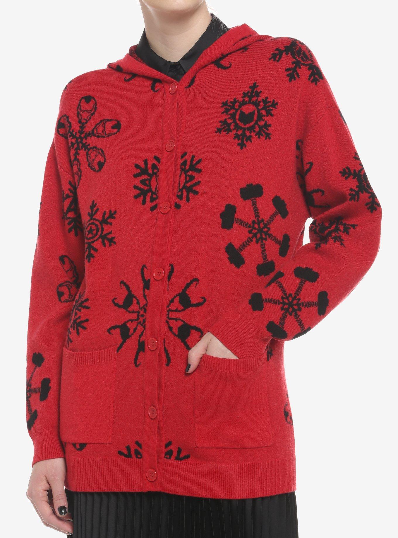 Her Universe Marvel Snowflake Hooded Cardigan, , hi-res