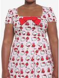Hello Kitty Apple Stripe Skimmer Top Plus Size, MULTI, hi-res